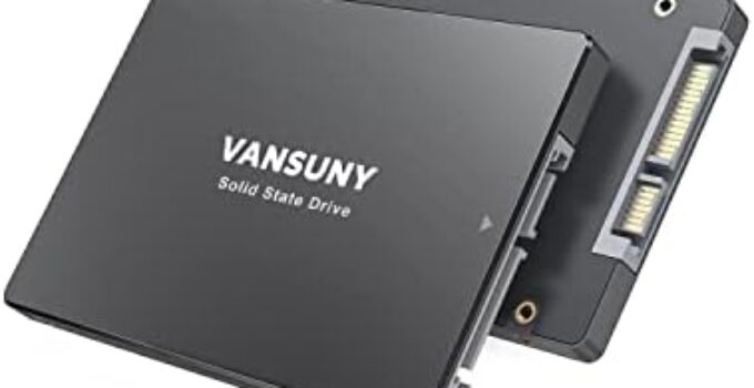 Vansuny 120GB SATA III SSD Internal Solid State Drive 2.5” Internal Drive Advanced 3D NAND Flash up to 450MB/s SSD Hard Drive for PC Laptop