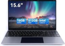 15.6“ Laptop Computer, 16GB RAM 512GB SSD,Intel Celeron Quad-Core N5095 Processors,1080P FHD Display,38000mWh Battery, 2.4/5G WiFi-for Student and Business Brand