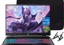 acer 2024 Newest Predator Helios Neo Gaming Laptop, 16″ 165Hz Display, Intel Core i7-13700HX, NVIDIA GeForce RTX 4050, 64GB DDR5 RAM, 1TB SSD, Backlit Keyboard, Windows 11 Home, with Laptop Stand