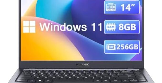 2024 Newest Laptop Computer, 8GB RAM Laptop 256GB SSD, Intel Celeron Processor Windows 11 Laptop, 14 Inch Full HD 1080P IPS School Laptop, Support 2.4G/5G WiFi, USB 3.0, Long Lasting Battery