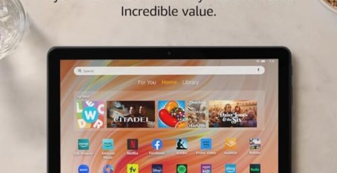 All-new Amazon Fire HD 10 tablet, built for relaxation, 10.1″ vibrant Full HD screen, octa-core processor, 3 GB RAM, latest model (2023 release), 32 GB, Black