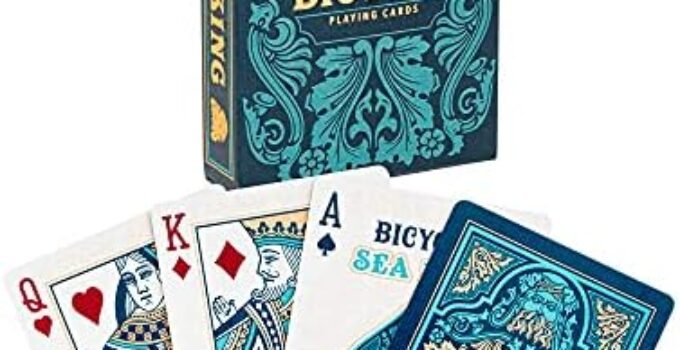 Bicycle Sea King Playing Cards, Standard Index, Poker Cards, Premium Playing Cards, Unique Playing Cards, 1 Deck