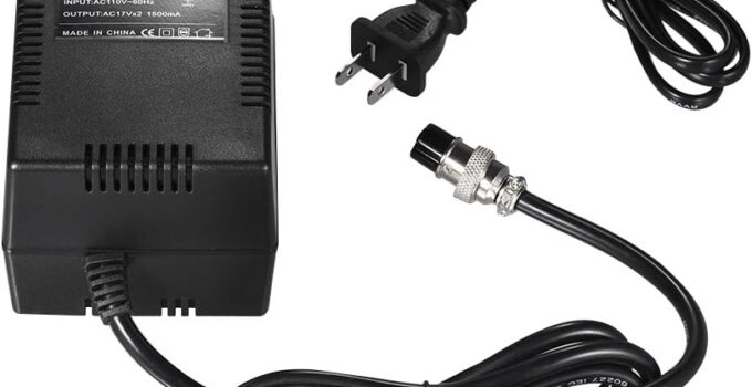 Btuty High-power Mixing Console Mixer Power Supply AC Adapter 17V 1500mA 50W 3-Pin Connector 110V Input US Plug for Yamaha MG16/6FX/MG166C/MG166CX and Other 10-Channel or above Mixing Consoles