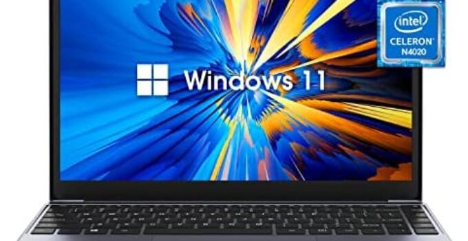 CHUWI Windows 11 Laptop HeroBook Pro+, 256GB SSD 8GB LPDDR4 RAM, 14.1” Windows Laptops, Intel Gemini Lake N4020, Up to 2.8GHz, Quad-Core, 1TB SSD Expand, FHD 1920×1080, 5G WiFi, Bluetooth, Camera
