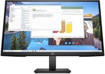 HP M27ha Full HD Monitor (1920 x 1080p) IPS Panel Built-in Audio VESA Compatible 27-inch Monitor Designed for Comfortable Viewing with Height and Pivot Adjustment – (22H94AA#ABA) (Renewed)