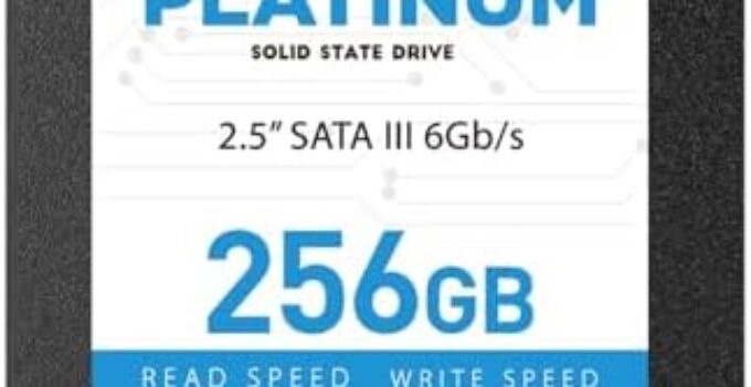 INLAND Platinum 256GB SSD SATA III 6Gb/s 2.5″ 7mm TLC 3D NAND Internal Solid State Drive (256GB)