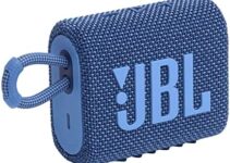 JBL Go 3 Eco: Portable Speaker with Bluetooth, Built-in Battery, Waterproof and Dustproof Feature – Blue