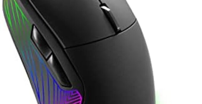 JIDOHUN Wired Gaming Mouse with RGB Backlit, 4 Adjustable DPI Up to 4800, 6 programmable Buttons, Ergonomic and Lightweight Gamer Mouse for Windows/PC/Mac/Laptop