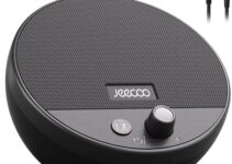 Jeecoo A10 USB Plug-N-Play Laptop Speakers Bluetooth Computer Speakers with Small & Portable, Easy-Access Volume Knob, Small Speaker with 3.5mm AUX for PC Desktop Monitor Mobile Devices(Single)