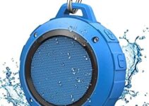 Kunodi Outdoor Waterproof Bluetooth Speaker, Wireless Portable Mini Shower Travel Speaker with Subwoofer, Enhanced Bass, Built in Mic for Sports, Pool, Beach, Hiking, Camping