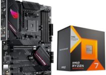 Micro Center AMD Ryzen 7 5800X3D 8-Core 16-Thread Desktop Processor with AMD 3D V-Cache Technology Bundle with ASUS ROG Strix B550-A AM4 DDR4 Ryzen 5000 ATX Gaming Motherboard