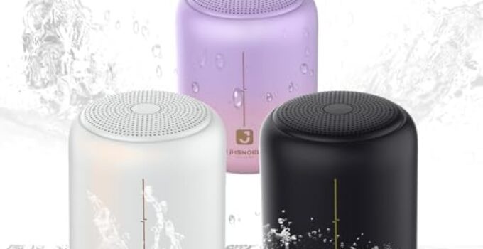 Portable Bluetooth Speaker – IPX7 Waterproof, 15-Hour Playtime, 5W Speaker, Bluetooth 5.3, Hands-Free Calling, Compact Design – Available in 3 Stylish Colors