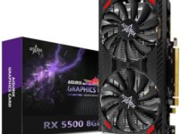 RX 5500 8gb GDDR6 Graphics Card,128 Bit, 3XDP, HDMI, PCI Express 4.0X8, 8pin with Fan Intelligent System,Gaming PC Computer Video Cards with 3X DisplayPort +1X HDMI (5500 Style 2)