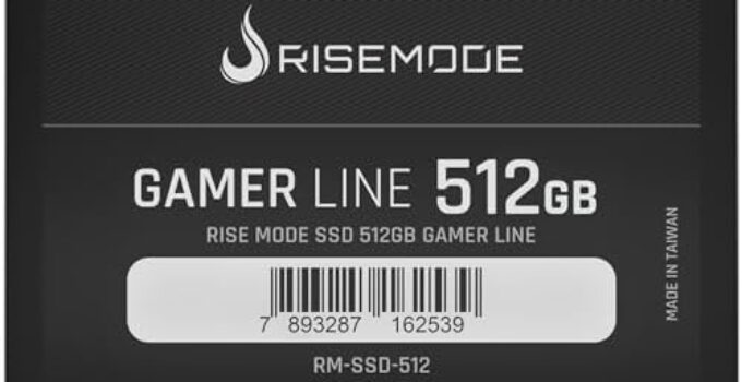 Rise Mode USA SSD Sata III 512GB Internal Solid State Drive Gamer Line Desktop PC or Laptop 2.5