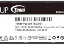 TEAMGROUP MP44 1TB SLC Cache Gen 4×4 M.2 2280 PCIe 4.0 with NVMe Laptop & Desktop & NUC & NAS SSD Solid State Drive (R/W Speed up to 7,400/6,500MB/s) TM8FPW001T0C101