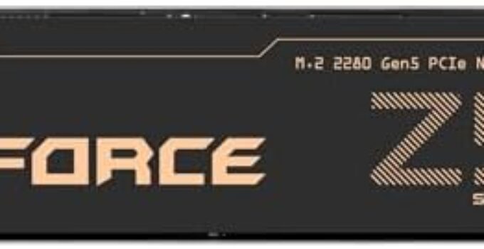 TEAMGROUP T-Force Z540 2TB DRAM SLC Cache 3D TLC NAND NVMe Phison E26 PCIe Gen5x4 M.2 2280 Gaming SSD with Ultra-Thin Graphene Heat Spreader Read/Write 12400/11800 MB/s TM8FF1002T0C129