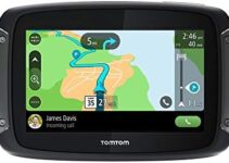 TomTom Rider 550 Motorcycle GPS Navigation Device, 4.3 Inch, with World Maps, Motorcycle Specific Winding and Hilly Roads, Updates via WiFi, Traffic and Speed Cams, Compatible with Siri and Google Now