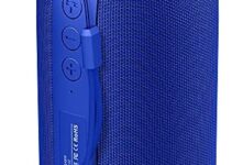 ZEALOT Bluetooth Speaker, Portable Speaker S32,Wireless for Outdoor,IPX5 Waterproof, Bluetooth 5.0, Dual Pairing, USB, TF Card, AUX for Home & Outdoor Travel Hiking Camping Beach (Blue)