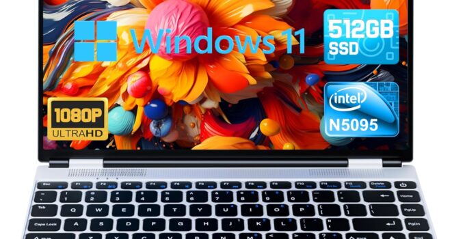 2024 Newest 14″ Laptop Windows 11, 8GB RAM 512GB SSD, Intel Quad-Core Processor (up to 2.9GHz), IPS FHD 1080P Display Laptop Computer with USB Type-C&A, Mini HDMI, TF Card Slot, WiFi, Slim