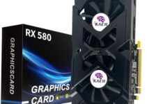 AMD Radeon RX 580 Graphics Card, 8GB, GDDR5, 256 Bit, DirectX 12, PCI Express 3.0, DP/HDMI/DVI-D, Desktop Gaming Video Card, Computer GPU
