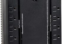Amazon Basics Standby UPS 800VA 450W Surge Protector Battery Power Backup – 12 Outlets, Black