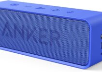 Anker Soundcore Bluetooth Speaker with 24-Hour Playtime, 66-Feet Bluetooth Range & Built-in Mic, Dual-Driver Portable Wireless Speaker with Low Harmonic Distortion and Superior Sound – Blue