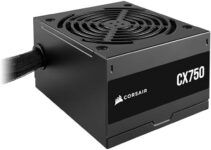 CORSAIR CX750 80 Plus Bronze Non Modular Low-Noise ATX 750 Watt Power Supply – NA – Black