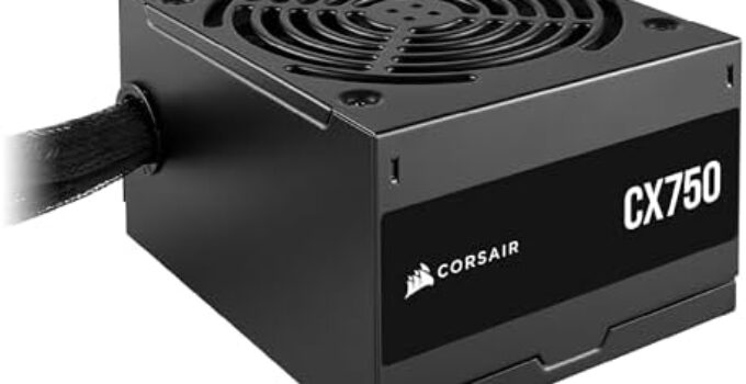 CORSAIR CX750 80 Plus Bronze Non Modular Low-Noise ATX 750 Watt Power Supply – NA – Black