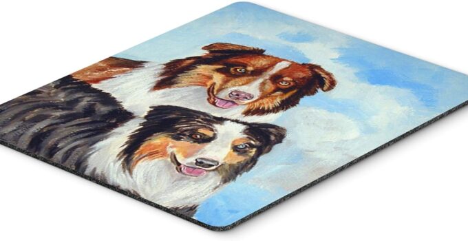 Caroline’s Treasures 7009MP Australian Shepherd What a Pair Mouse Pad, Hot Pad or Trivet for Home Office Gaming Working Computers Laptop Mouse Mat,Washable Large Mousepad