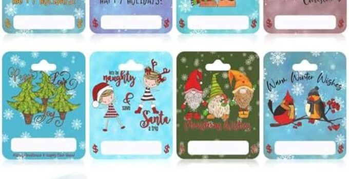 Famsoule Birthday Money Cards Holder Ornaments for Gifting Cash, Checks, Variety of Colors, and Designs of Money Gift Card with Plastic Cover (7 PCS)…