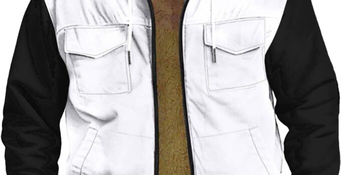JJHAEVDY Fleece Jacket Men Hooded Long Sleeve Jacket Printing Full Zip Shirts Trendy Warm Outerwear Comfy Jackets with Pocket