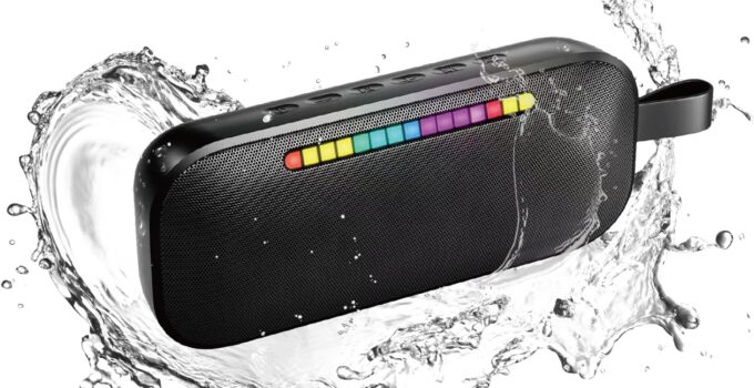 LFS Portable Bluetooth Speaker,IPX7 Waterproof Speakers Bluetooth Wireless,20W Portable Speaker with 24Hours Playtime, for Travel,Home,Pool,Outdoor Portable Bluetooth Speakers(Black)