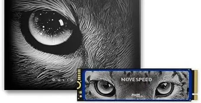 MOVE SPEED HB7450 2TB SSD for PS5 with Heatsink, PCIe 4.0 NVMe M.2 Internal Solid State Drive – Up to 7450MB/s, 3D NAND Storage Expansion Compatible with PS5, Desktops and Laptops