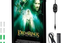 NexaFrame LED Poster Frame – 18 x 24 Black Cinema Box for Movie Posters, Framed Wall Art Lights For Paintings & Pictures, Digital Signage Displays Lighted Display Theater Advertising Signs Light Box