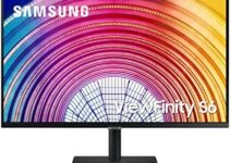 SAMSUNG ViewFinity S60A Series 32-Inch WQHD (2560×1440) Computer Monitor, 75Hz, HDMI, DisplayPort, HDR10 (1 Billion Colors), Height Adjustable Stand, TUV-Certified (LS32A600NANXGO)