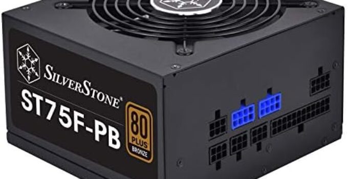 SilverStone Technology 750 Watt ATX Power Supply 80 Plus Bronze with 100% Modular Cable Design ST75F-PB