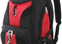 SwissGear 1900 Scansmart TSA 17-Inch Laptop Backpack, Black/Red