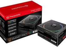 Thermaltake Smart Pro RGB 850W 80+ Bronze Smart Zero 256-Color RGB Fan Fully Modular ATX 12V 2.4/EPS 12V 2.92 Power Supply 7 YR Warranty PS-SPR-0850FPCBUS-R