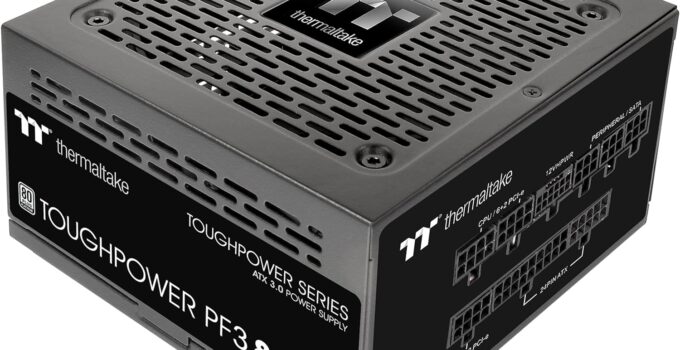 Thermaltake Toughpower PF3 ATX 3.0 850W 80+ Platinum Full Modular SLI/Crossfire Ready Power Supply; PCIe 5.0 12VHPWR Connector Included; 10 Year Warranty; PS-TPD-0850FNFAPU-L