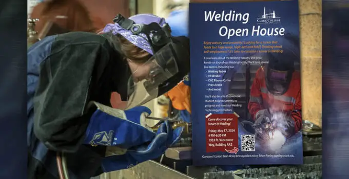 Clark College Welding Technology open house is May 17