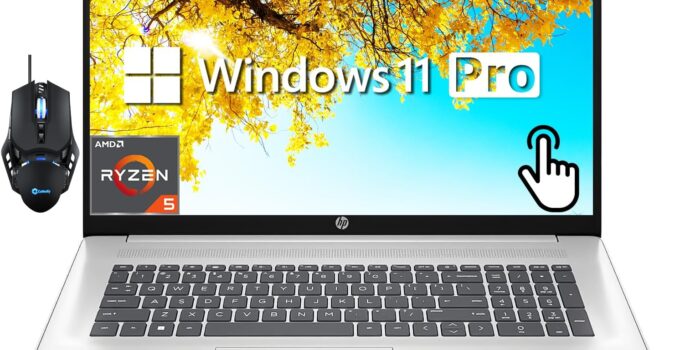 hp 17.3″ Touchscreen Laptop for Business, Brightview HD+ Display, AMD Ryzen 5 7530U (6-Core) Processor(Beats i7-1165G7), 32GB RAM, 2TB SSD, Full-Size Keyboard, Wi-Fi 6, HDMI, Win 11 Pro