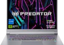 Acer Predator Triton 16 Gaming/Creator Laptop | 13th Gen Intel i7-13700H | NVIDIA GeForce RTX 4070 | 16″ WQXGA 240Hz G-SYNC Display | 16GB DDR5 | 1TB PCIe Gen 4 SSD | Killer WiFi 6E | PT16-51-76XZ