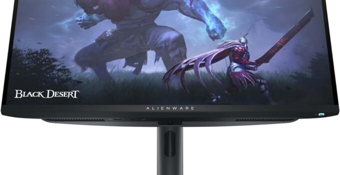 Alienware AW2725DF OLED Gaming Monitor – 26.7-inch Quantom-Dot WQHD (2560×1440) 360Hz 0.03Ms Display, AMD FreeSync Premium Pro, HDMI/DP/USB 3.2 Gen1, Height/Tilt/Swivel/Pivot Adjustability – Black