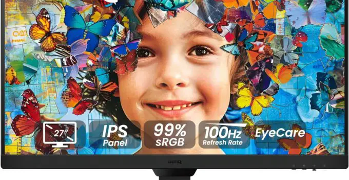 BenQ GW2790 100Hz Gaming Computer Monitor 27″ FHD 1920x1080p | IPS | Eye-Care Tech | Low Blue Light | Anti-Glare | Adaptive Brightness | Built-in Speakers | DisplayPort | HDMI x 2