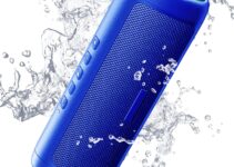 Bluetooth Portable Wireless Speakers with HD Sound, IPX5 Waterproof, Up to 24H Playtime, TWS Pairing, BT5.3, for Home/Party/Outdoor/Beach, Electronic Gadgets, Birthday Gift (Blue)