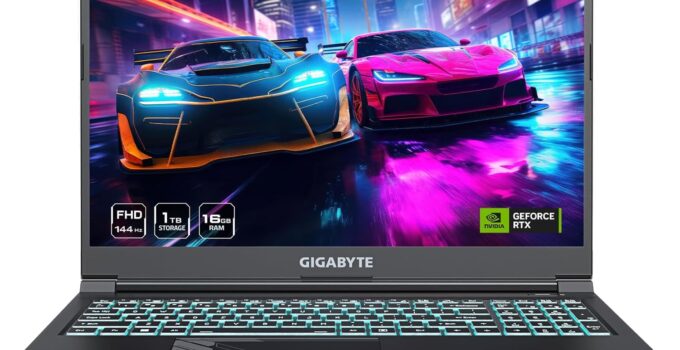 GIGABYTE – G5 (2024) Gaming Laptop – 144Hz 1920×1080 FHD – NVIDIA GeForce RTX 4050 – Intel i7-13620H – 1TB SSD with 16GB DDR5 RAM – Win11 Home+ (G5 MF5-H2US354KH)