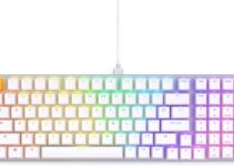 Glorious GMMK 2 Small Gaming Keyboard Base- Barebones Kit- TKL Hot Swappable DIY White Mechanical Keyboard – Wired, RGB Backlit,- PC Setup Accessories- 65%, White