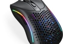 Glorious Gaming – Model D 2: Wired Ergonomic Mouse, Superlight 58g, 26K Optical Sensor, 6 Programmable Buttons, 80 Million Click Lifecycle, FPS, MMO, MOBA, Battle Royale (Black)