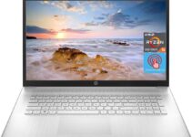 HP Touchscreen Laptop 2023 Newest, 17.3 Inch Touch Display, AMD Ryzen 5 7530U Processor (Beats i7-1165G7), 32GB RAM, 1TB SSD, Numeric Keypad, WiFi 6, Bluetooth, Windows 11 Home, Natural Silver