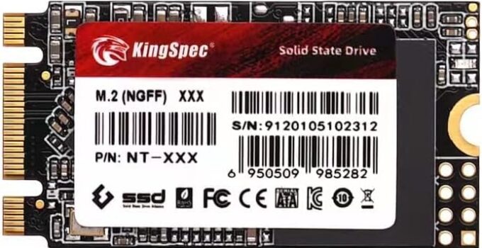 KingSpec M.2 SATA SSD, 1TB 2242 SATA III 6Gbps Internal M.2 SSD, Ultra-Slim NGFF State Drive for Desktop/Laptop/Notebook (2242, 1TB)